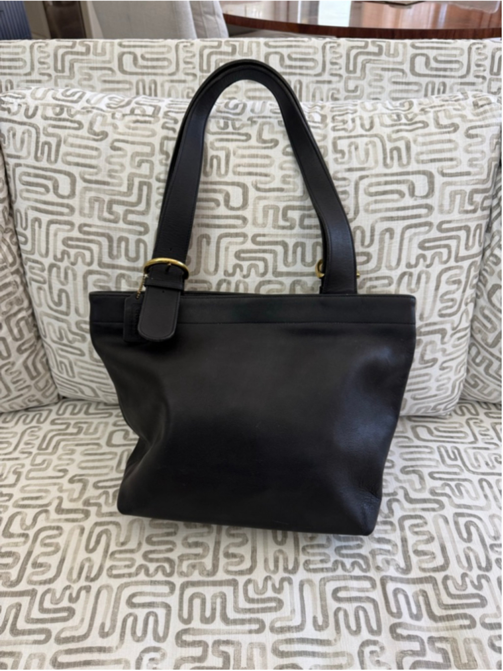 Coach Vintage legacy Casin Black Leather Tote Bag 4140 tote